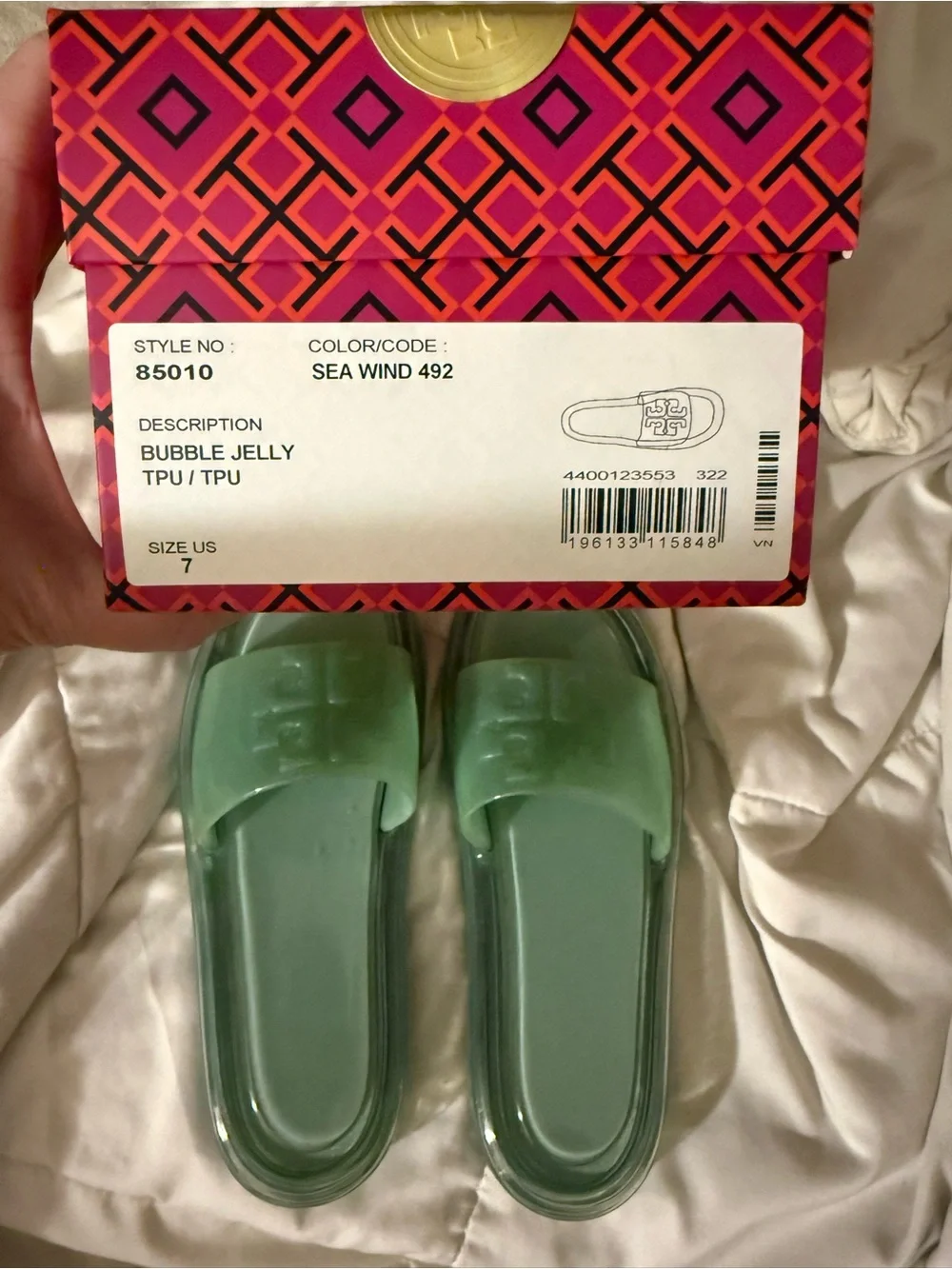 Tory Burch glossy translucent